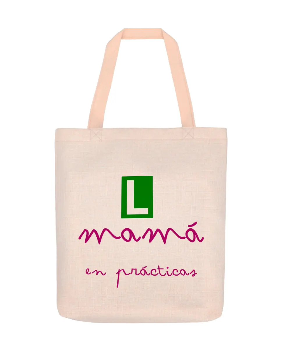 Bolsa de Lino Mamá En Prácticas
