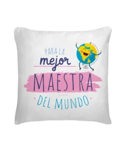 Cojín Profe Para La Mejor Maestra Del Mundo