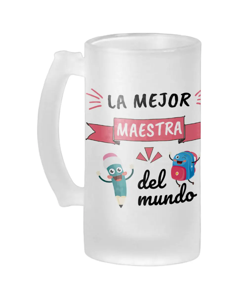 Jarra Cerveza Profe La Mejor Maestra