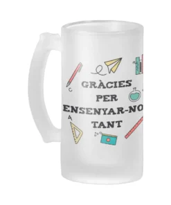 Jarra Cerveza Profe Gràcies Per Ensenyar-nos