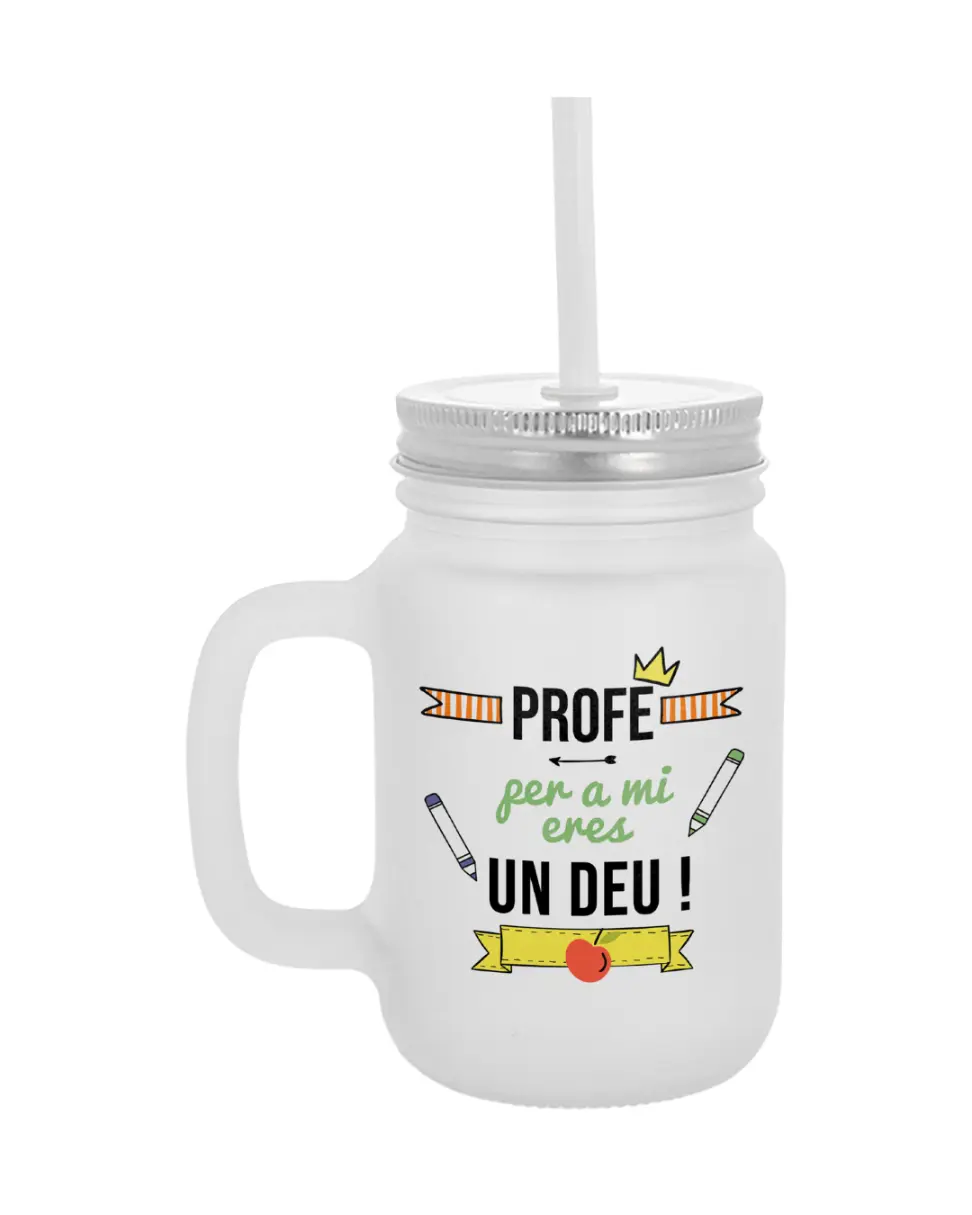 Jarra Pajita Profe Per A Mi Eres Un Deu