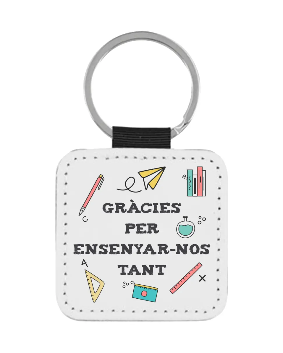 Llavero Profe Gràcies Per Ensenyar-nos