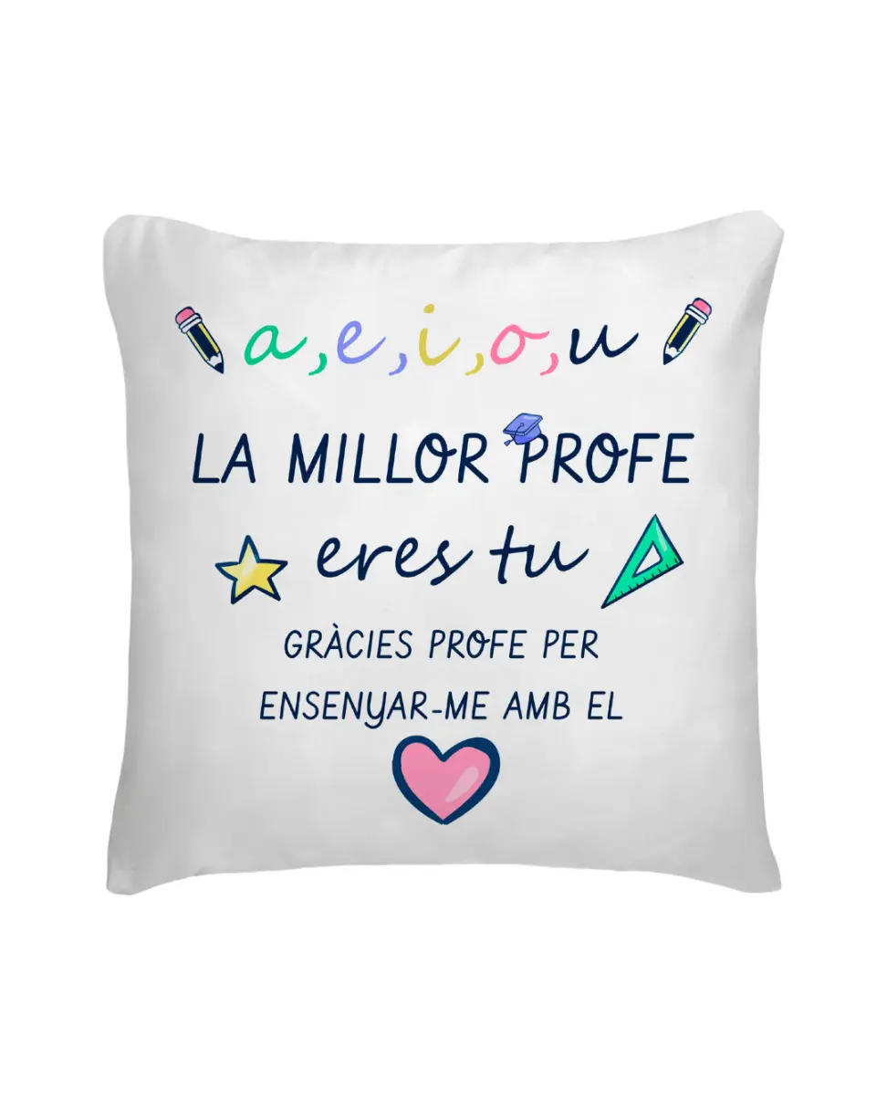 Cojín La Mejor Profe Eres Tú