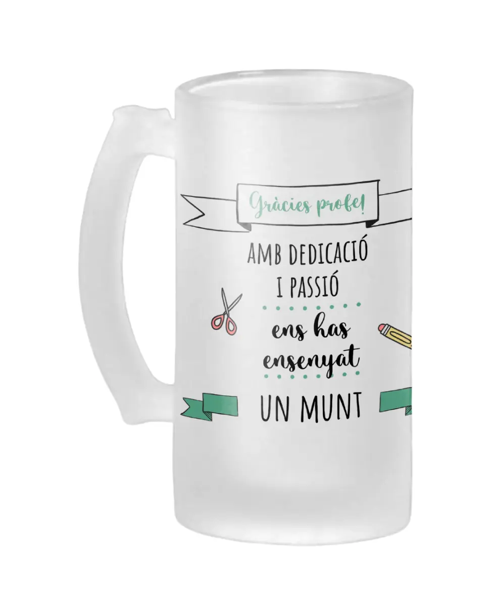 Jarra Cerveza Gràcies Profe