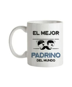 Taza Para El Mejor Padrino Del Mundo Gafas