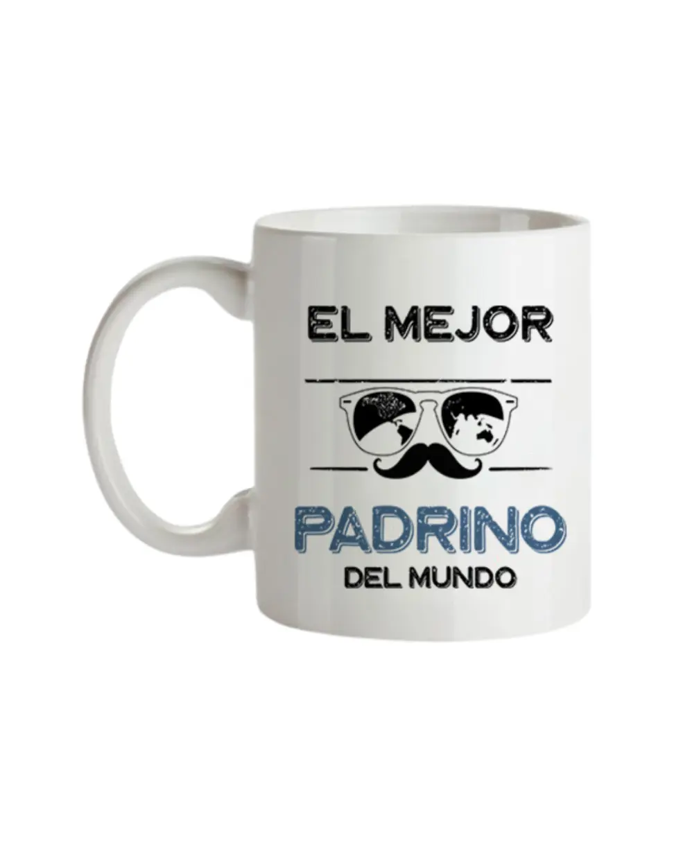 Taza Para El Mejor Padrino Del Mundo Gafas