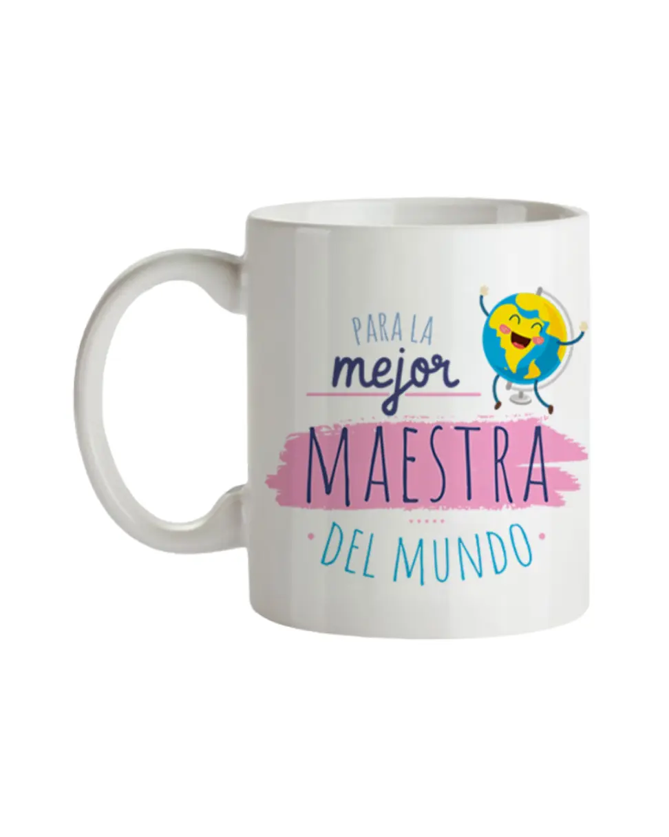 Taza Profe Para La Mejor Maestra Del Mundo