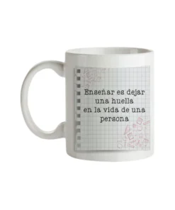 Taza Profe Enseñar Es Dejar Una Huella