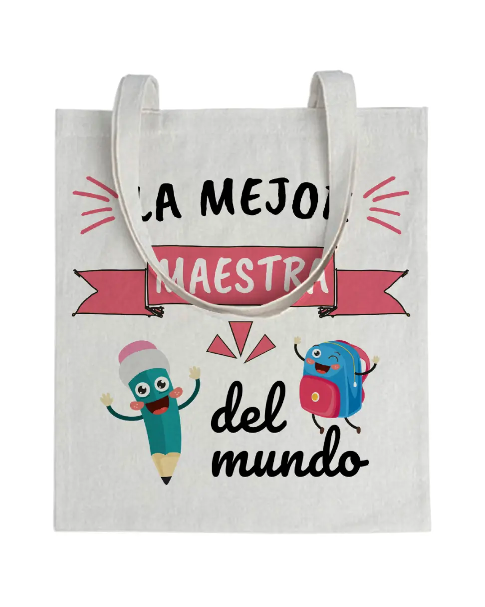 Tote bag Profe La Mejor Maestra Del Mundo