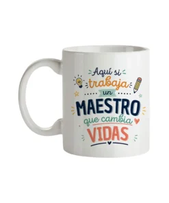 Taza Aquí Si Trabaja Un Maestro