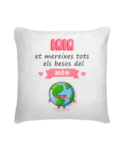 Cojín Iaia Et Mereixes Tots Els Besos