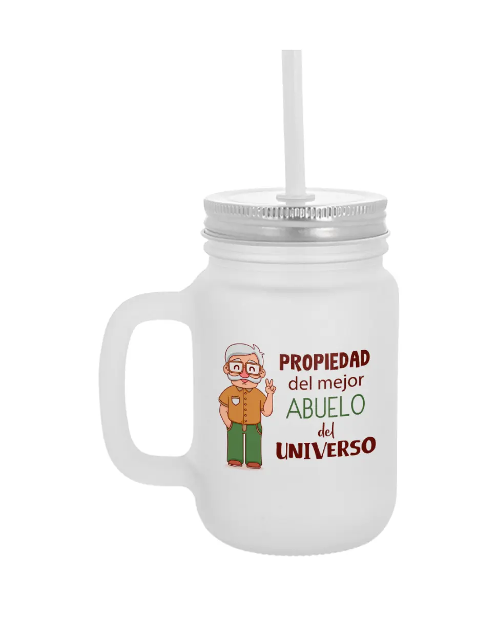 Jarra Pajita Propiedad Del Mejor Abuelo