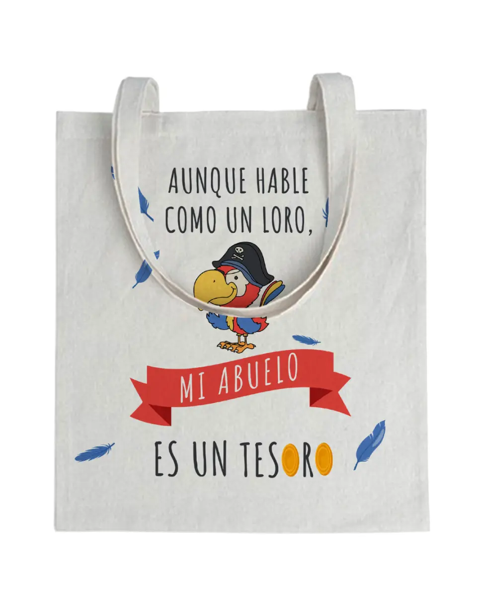 Tote bag Aunque Hable Como Un Loro