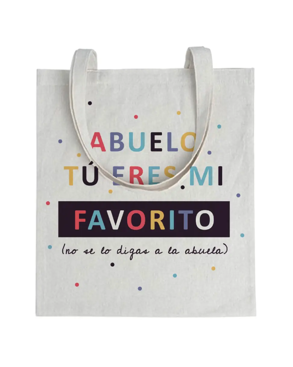 Tote bag Abuelo Tú Eres Mi Favorito