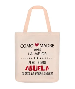 Bolsa de Lino Como Madre Eres La Mejor