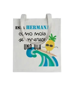 Tote bag Esta Hermana Como Mola Se Merece Una Ola