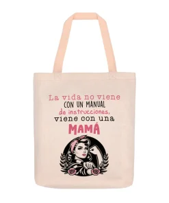 Bolsa de Lino La Vida No Viene Con Un Manual