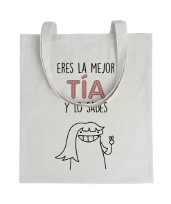 Tote bag Eres La Mejor Tía y Lo Sabes
