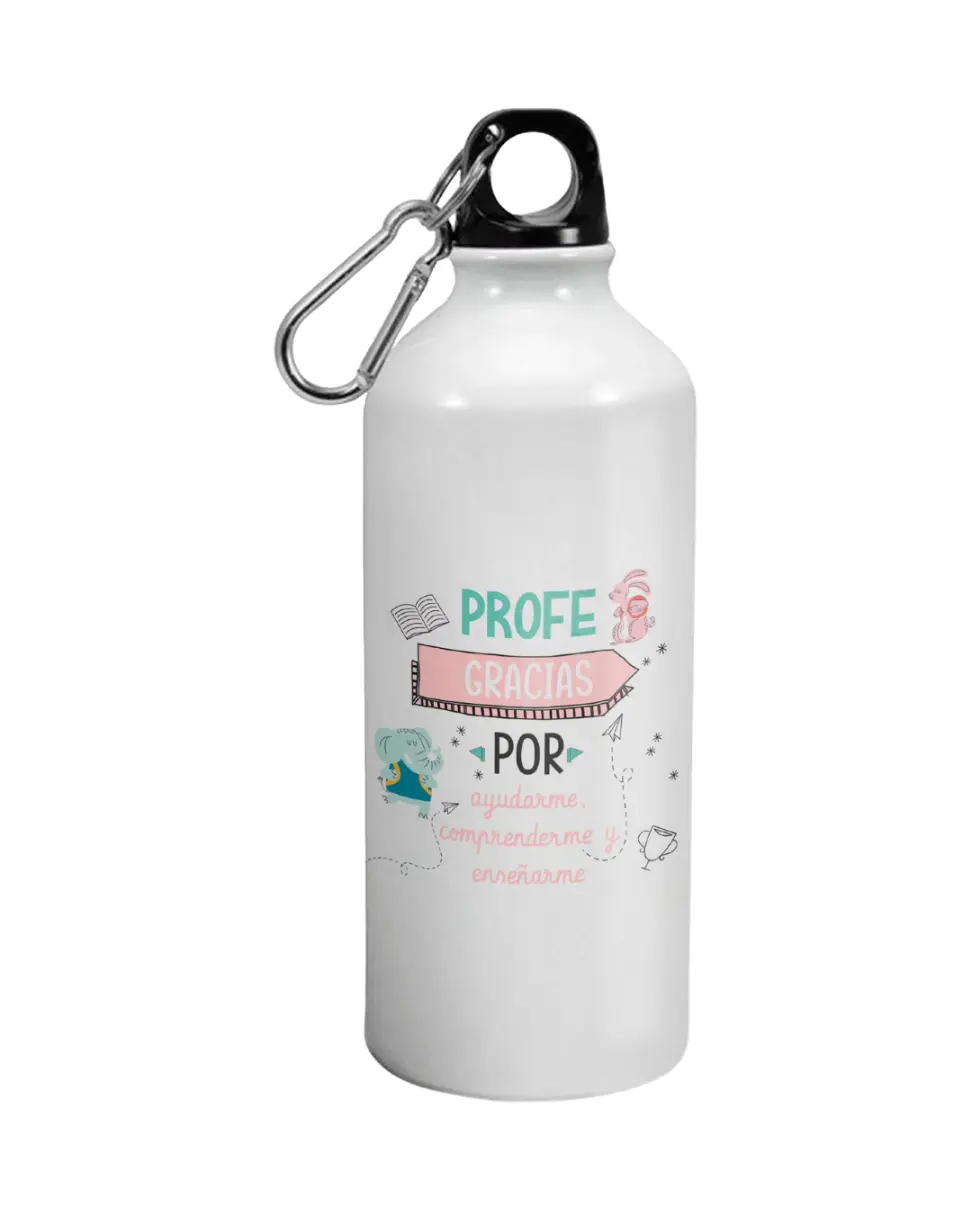 Botella Profe Gracias Por Ayudarme