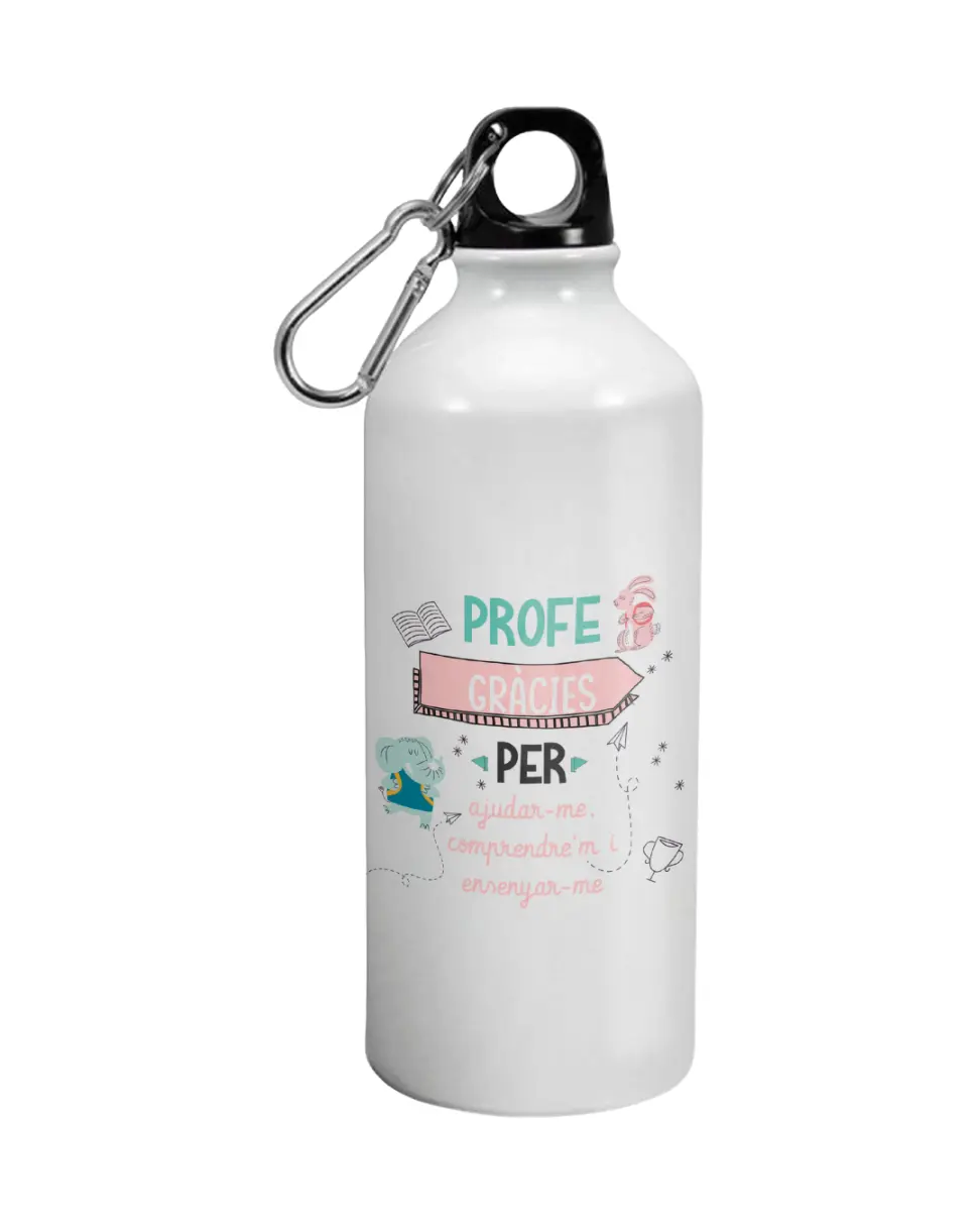 Botella Profe Gràcies Per Ajudar-Me