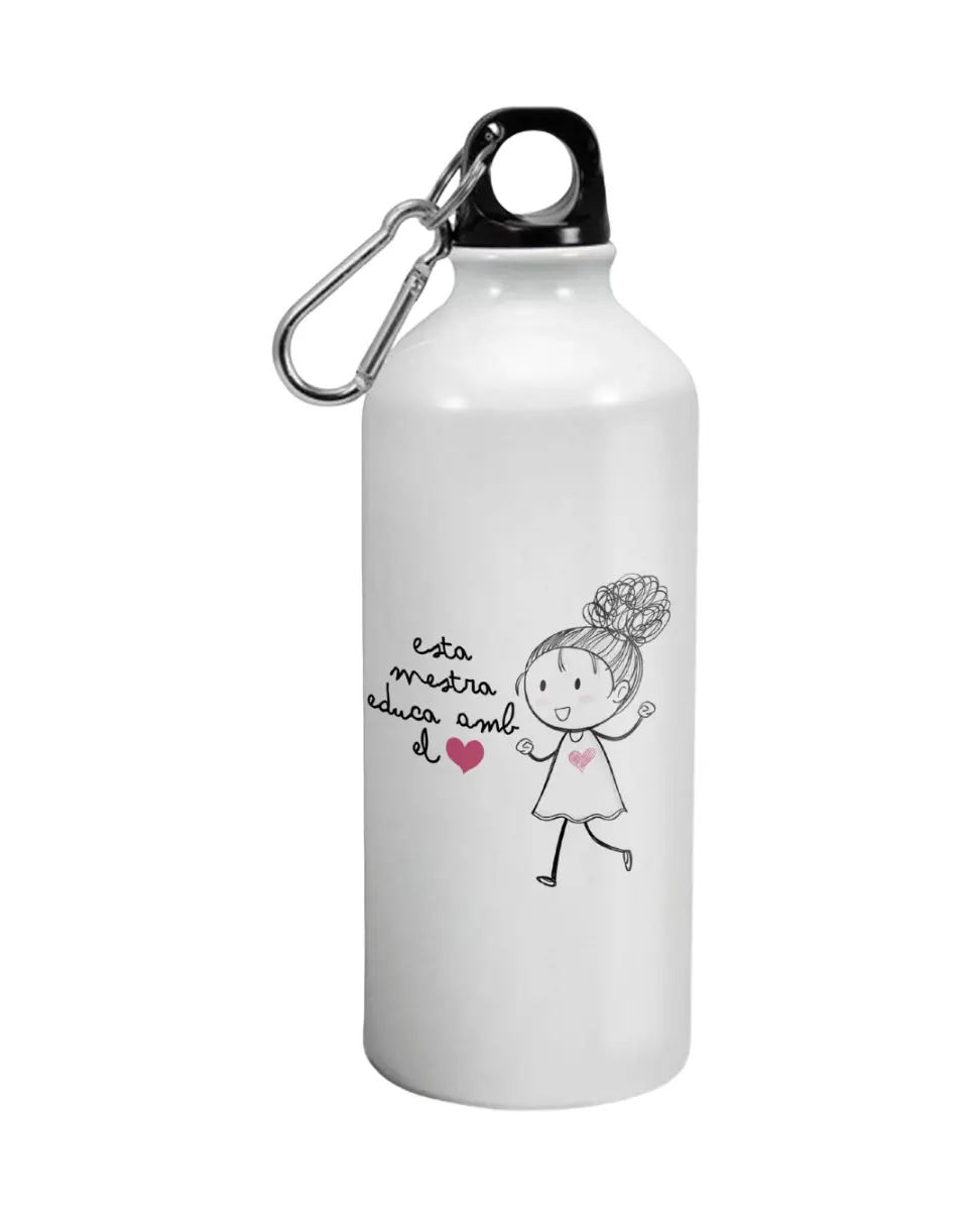 Botella Esta Mestra Educa Amb El Cor