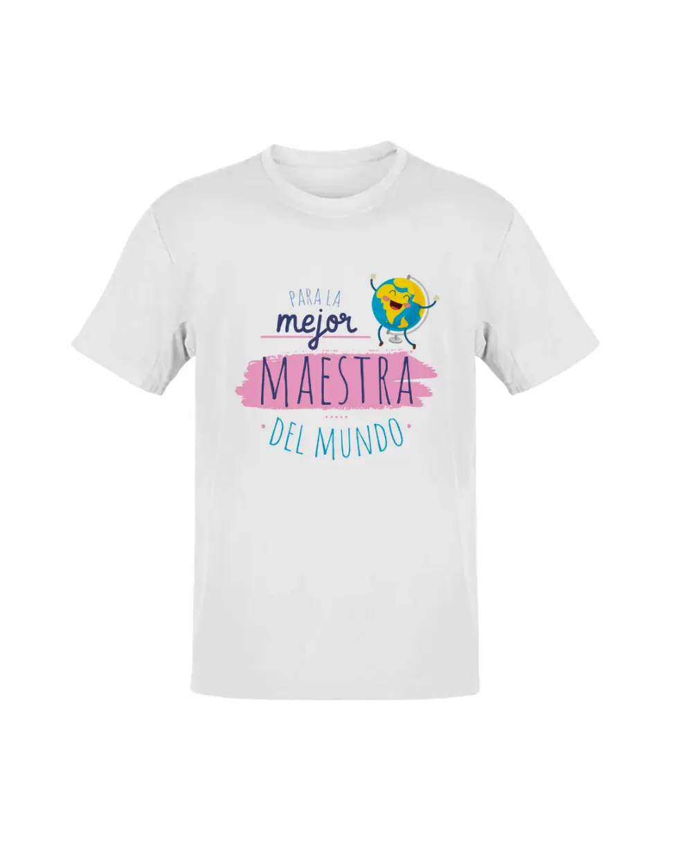 Camiseta Para La Mejor Maestra Del Mundo