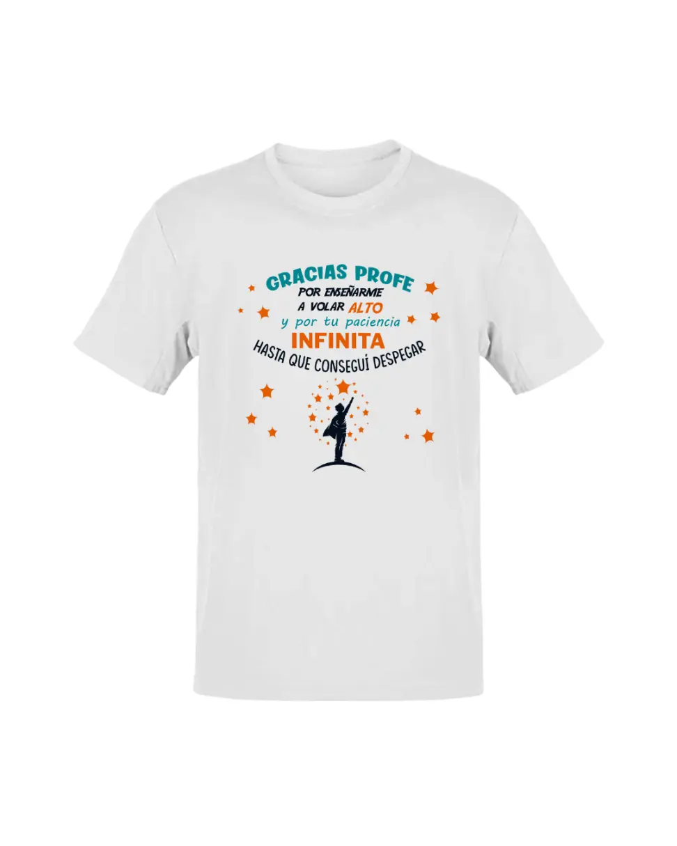 Camiseta Gracias Profe Por Enseñarme