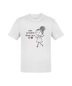 Camiseta Esta Maestra Educa Con El Corazón
