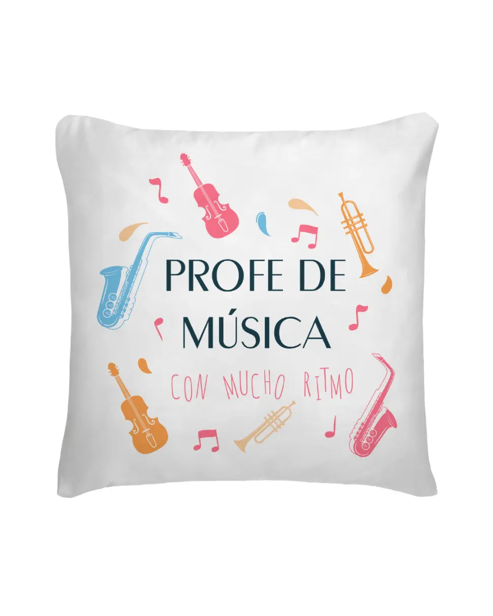 Cojín Profe De Múscia Con Mucho Ritmo