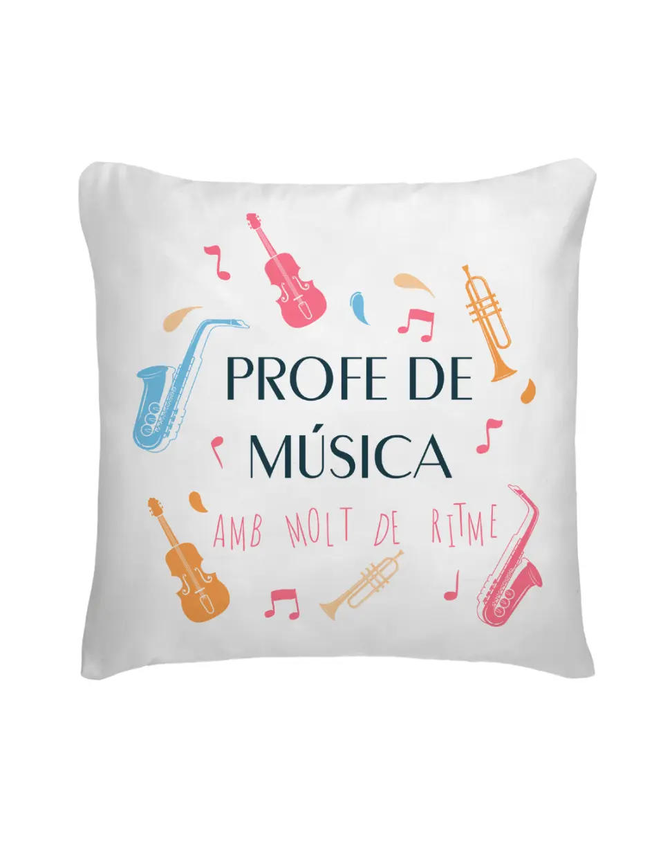 Cojín Profe De Música Amb Molt de Ritme
