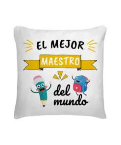 Cojín Profe El Mejor Maestro Del Mundo