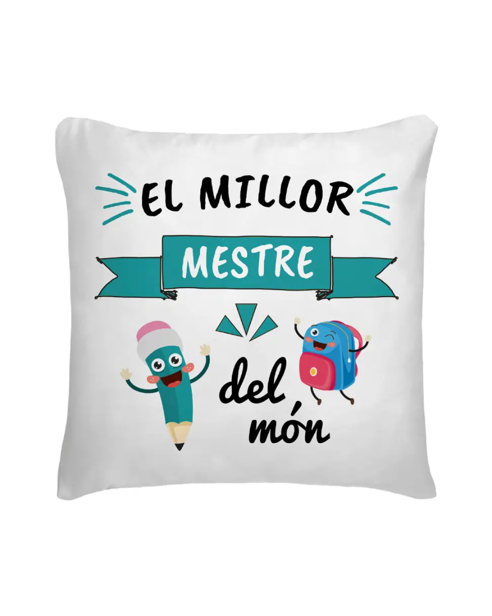Cojín Profe El Millor Mestre Del Món