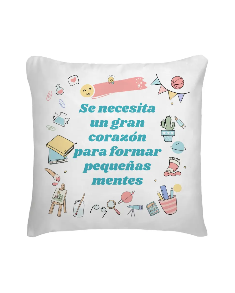 Cojín Profe Se Necesita Un Gran Corazón