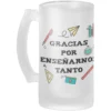 Jarra Cerveza Profe Gracias Por Enseñarnos Tanto