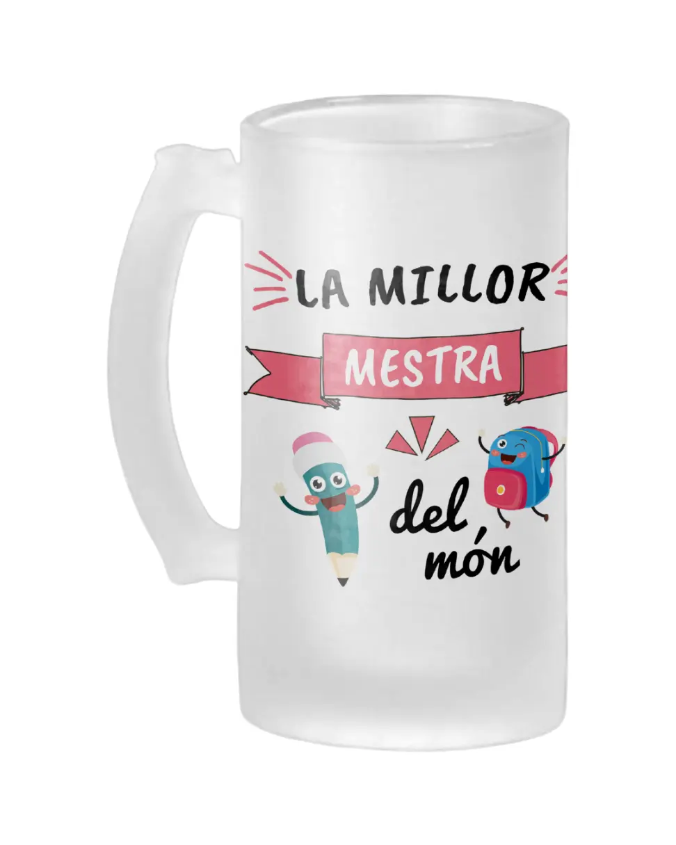 Jarra Cerveza Profe La Millor Mestra Del Món