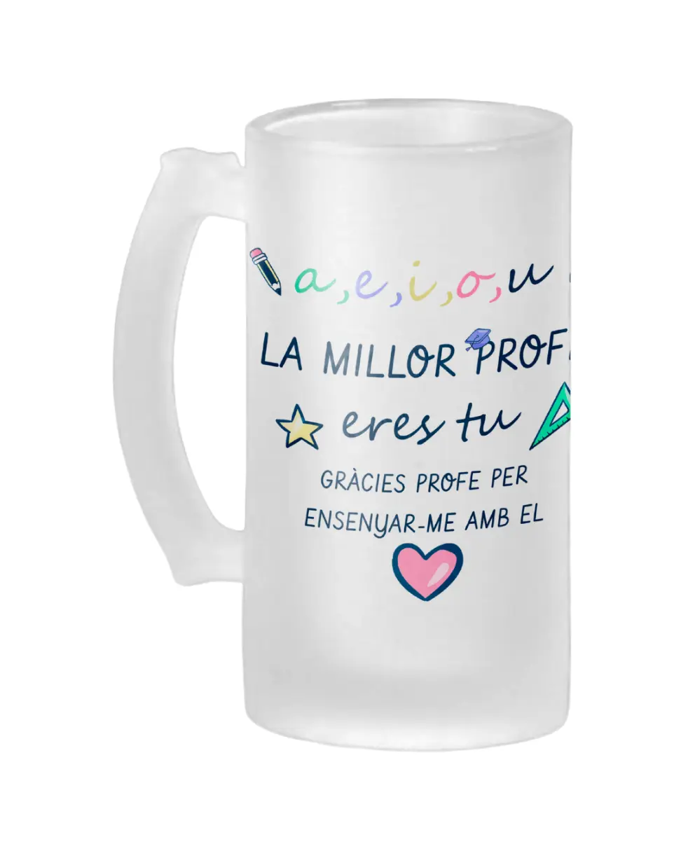 Jarra Cerveza La Millor Profe Eres Tú