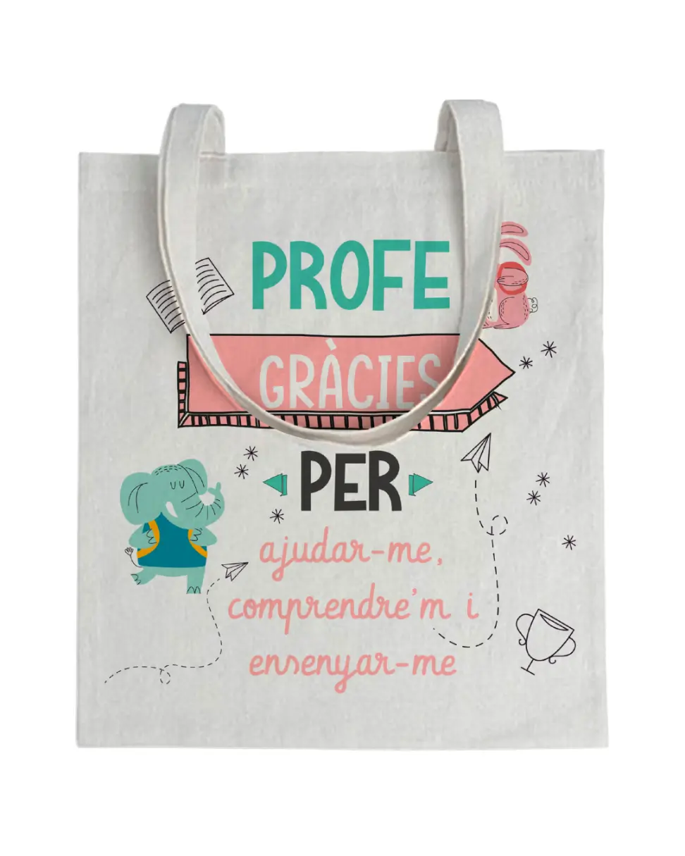 Tote bag Gràcies Per Ajudar-me