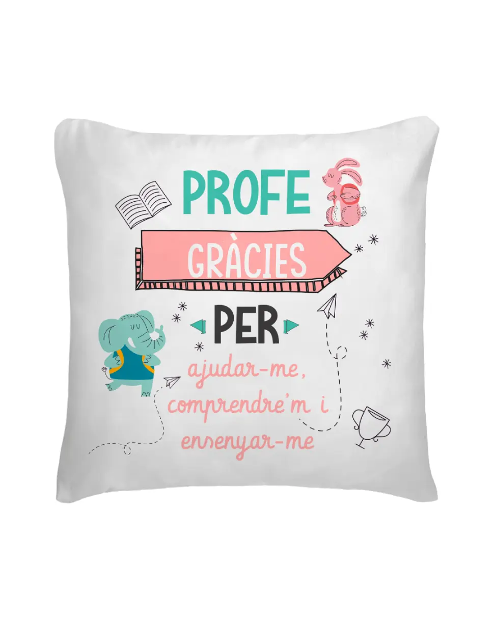 Cojín Gràcies Per Ajudar-me