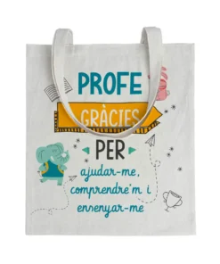 Tote bag Profe Gràcies Per Ajudar-me
