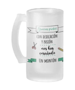 Jarra Cerveza Gracias Profe