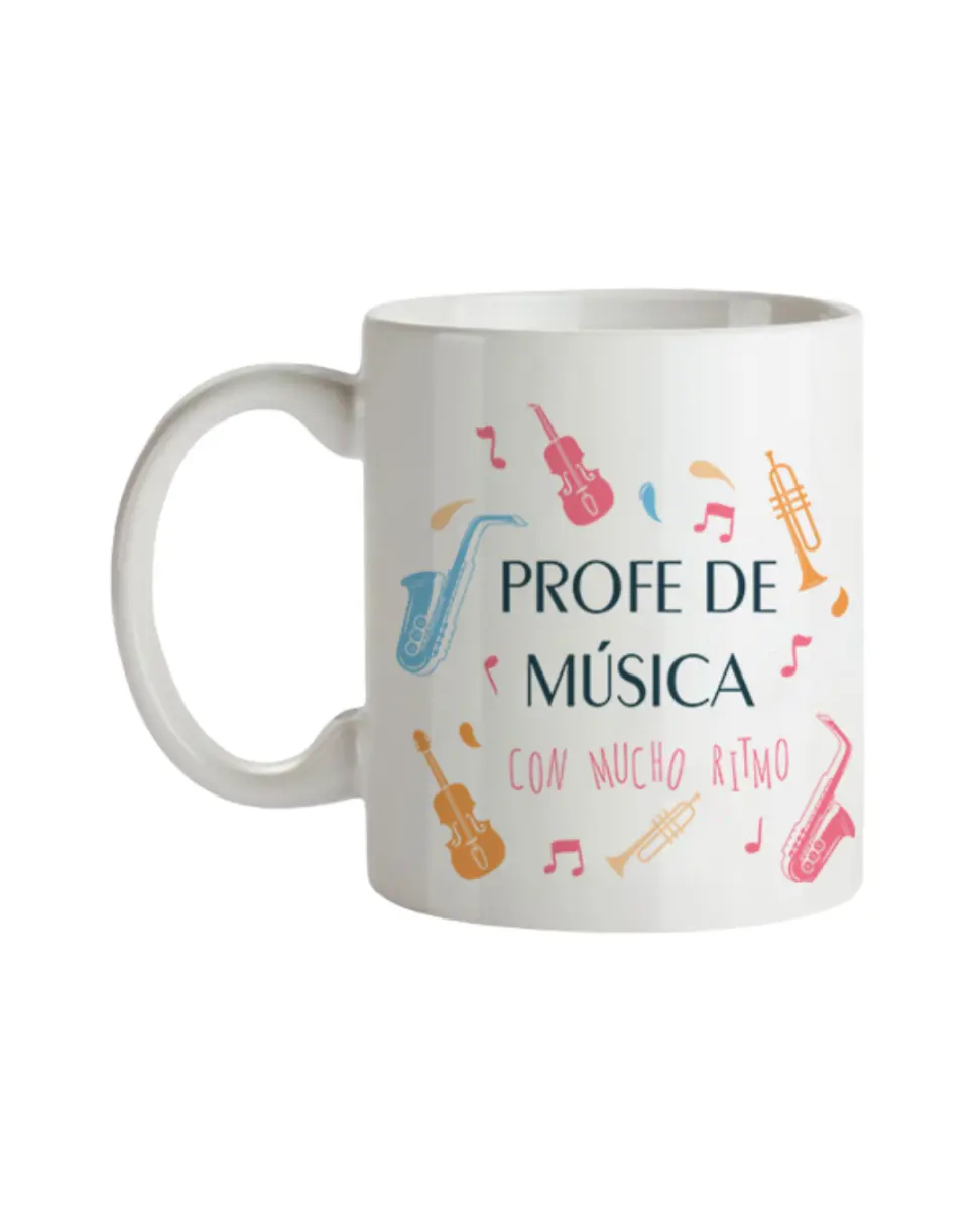 Taza Profe De Música Con Mucho Ritmo