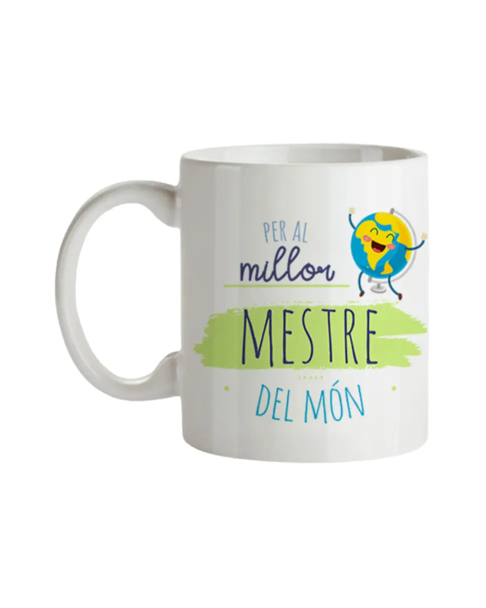 Taza Profe Per Al Millor Mestre Del Món