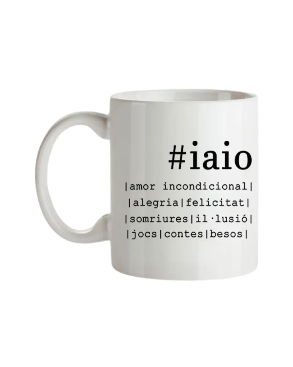 Taza Hastag Iaio