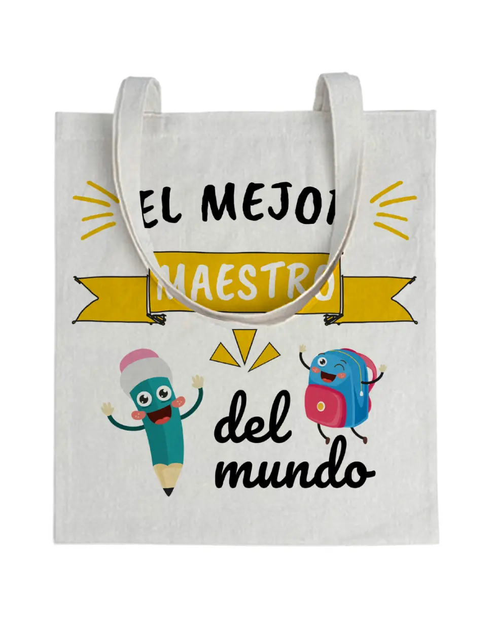 Tote bag Profe El Mejor Maestro Del Mundo