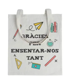 Tote bag Profe Gràcies Per Ensenyar-nos Tant