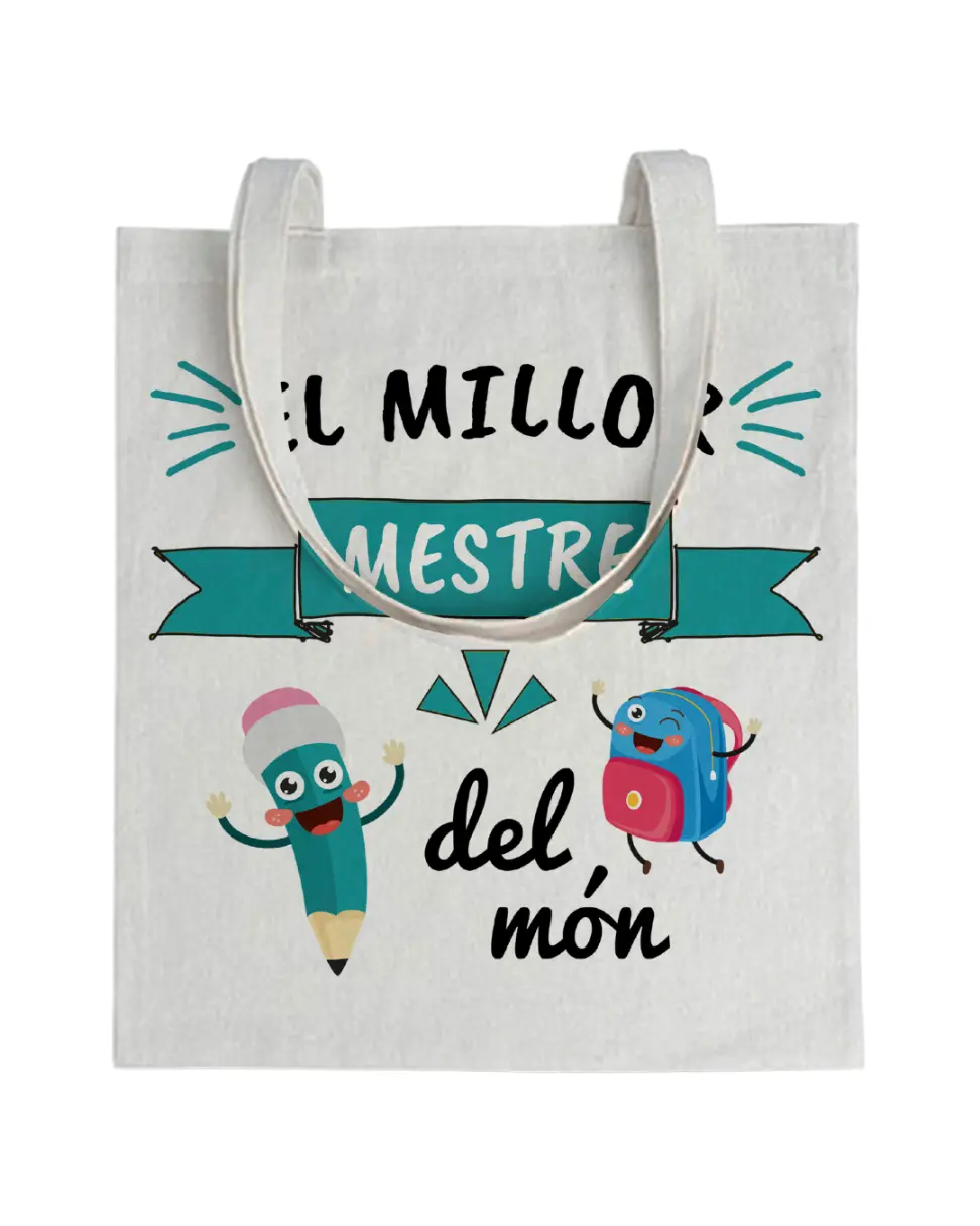 Tote bag Profe El Millor Mestre Del Món