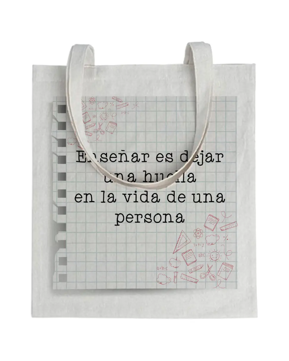 Tote bag Profe Enseñar Es Dejar Una Huella