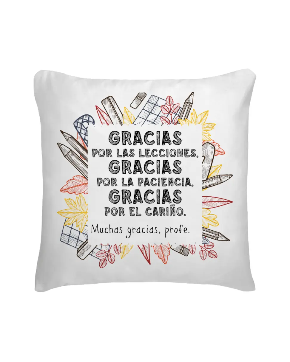 Cojín Gracias Por Las Lecciones