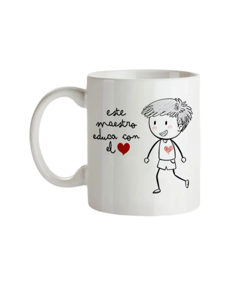 Taza Este Maestro Educa Con El Corazón