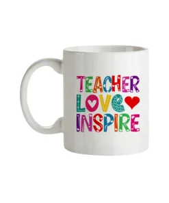 Taza Teacher Love Inspire